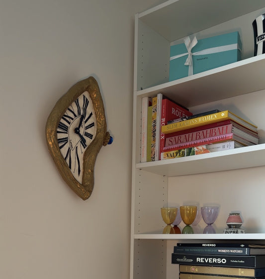Working Wall Clock - Papier Mâché, Handmade in New York