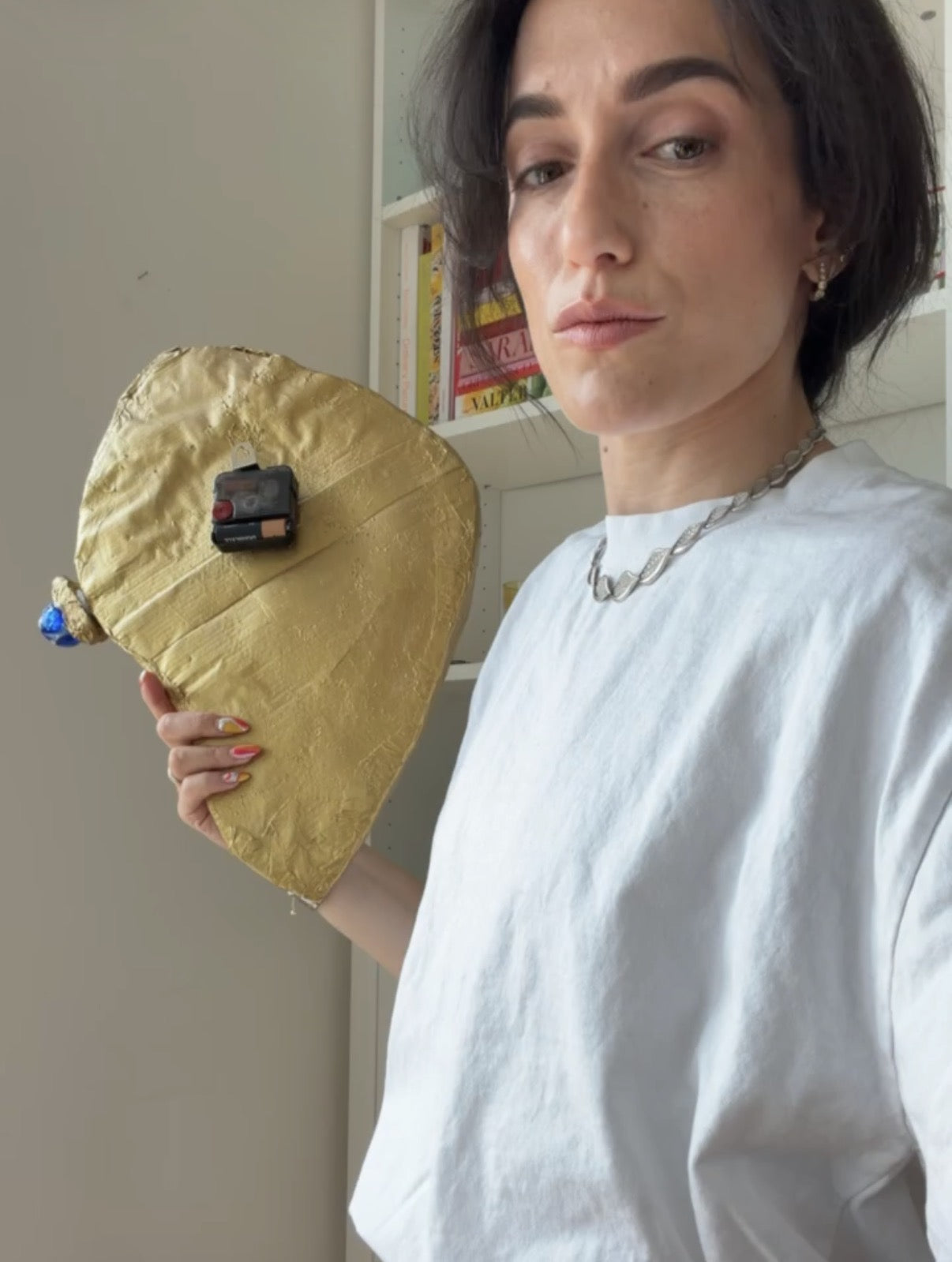 Working Wall Clock - Papier Mâché, Handmade in New York