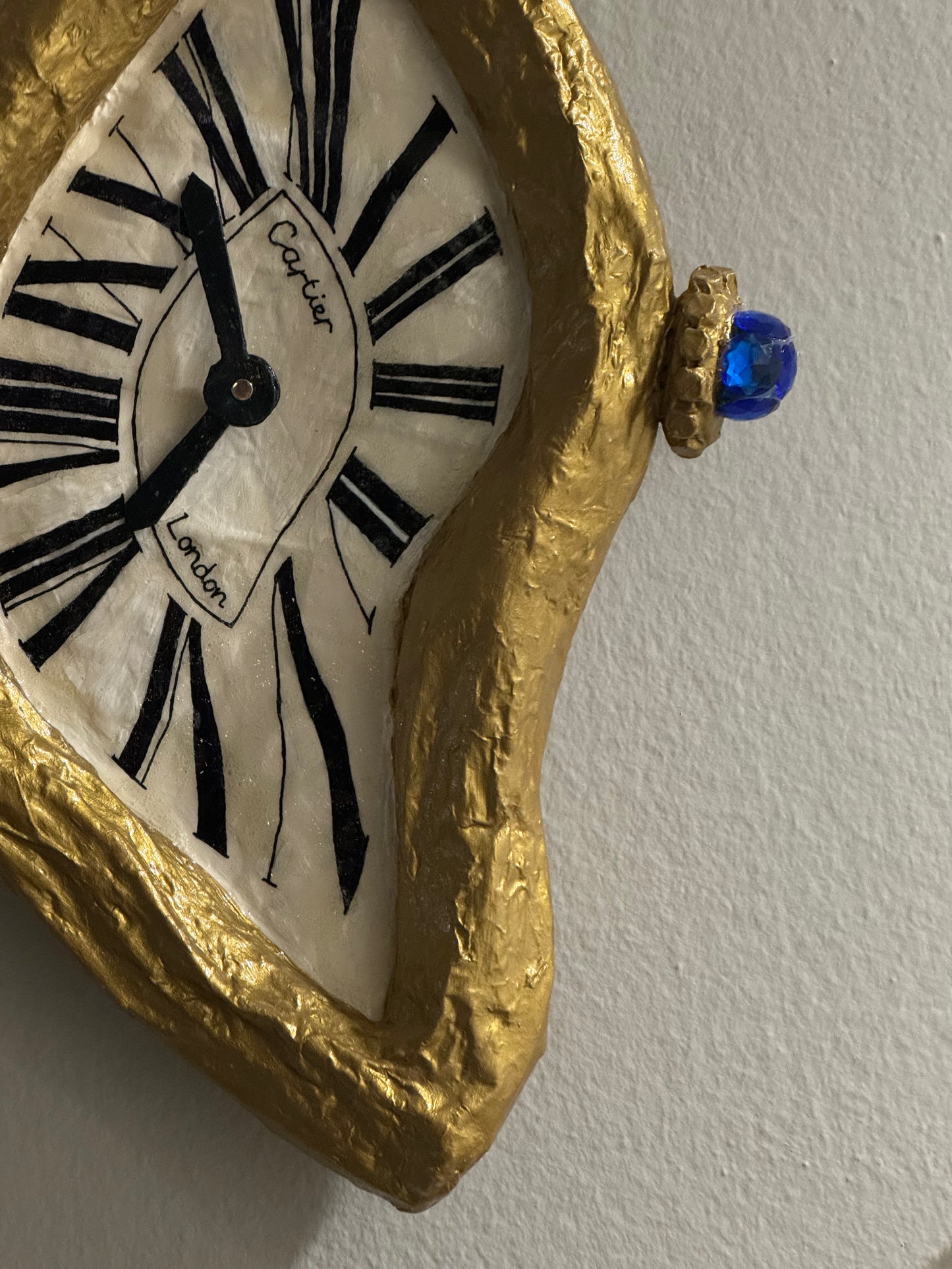 Working Wall Clock - Papier Mâché, Handmade in New York