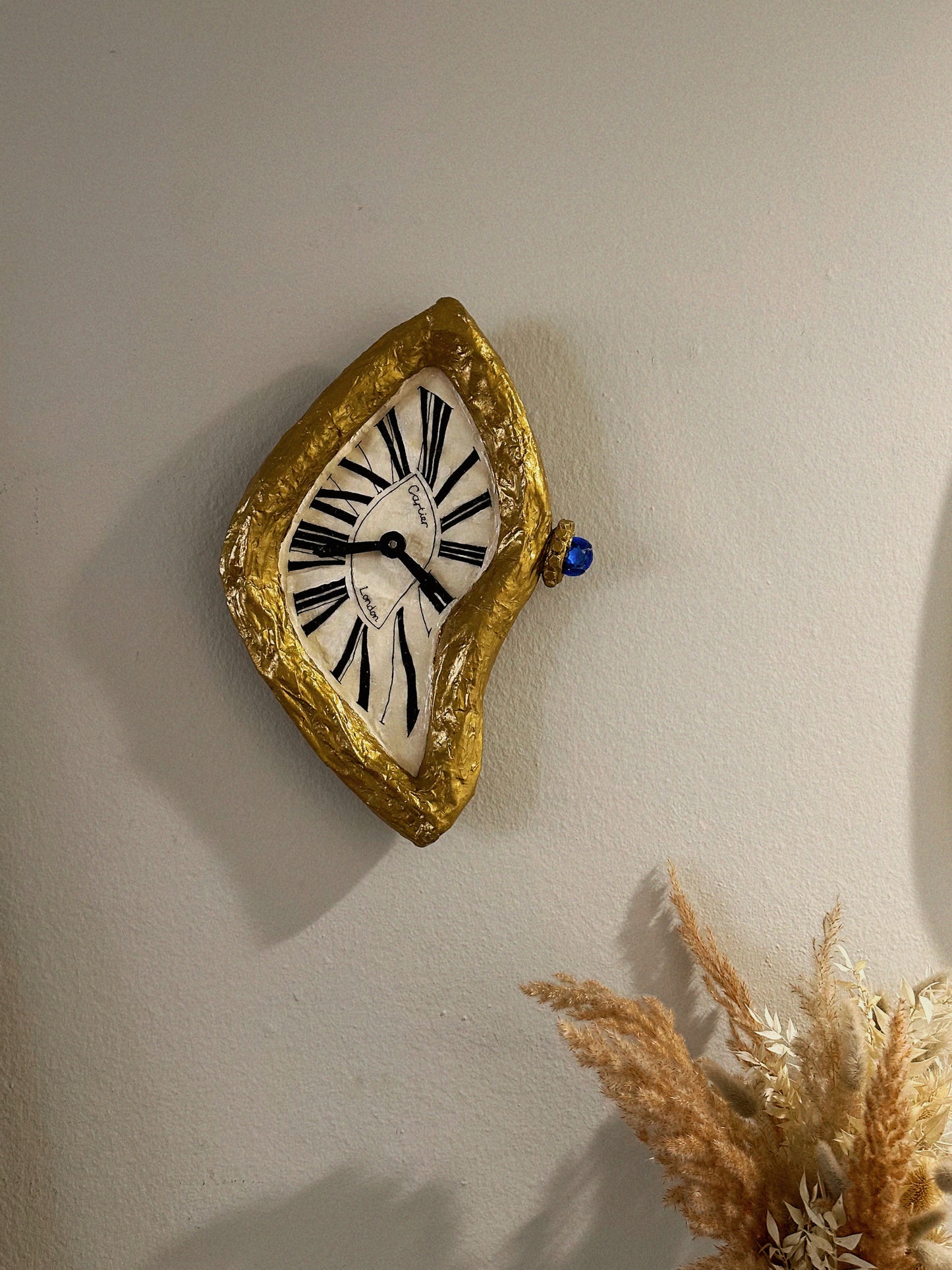 Working Wall Clock - Papier Mâché, Handmade in New York